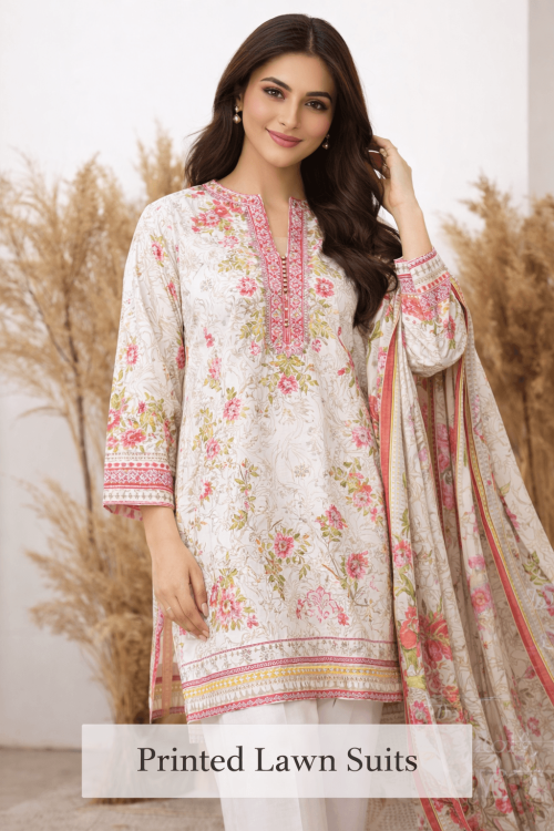 Printed Lawn Suits By Jovira Style